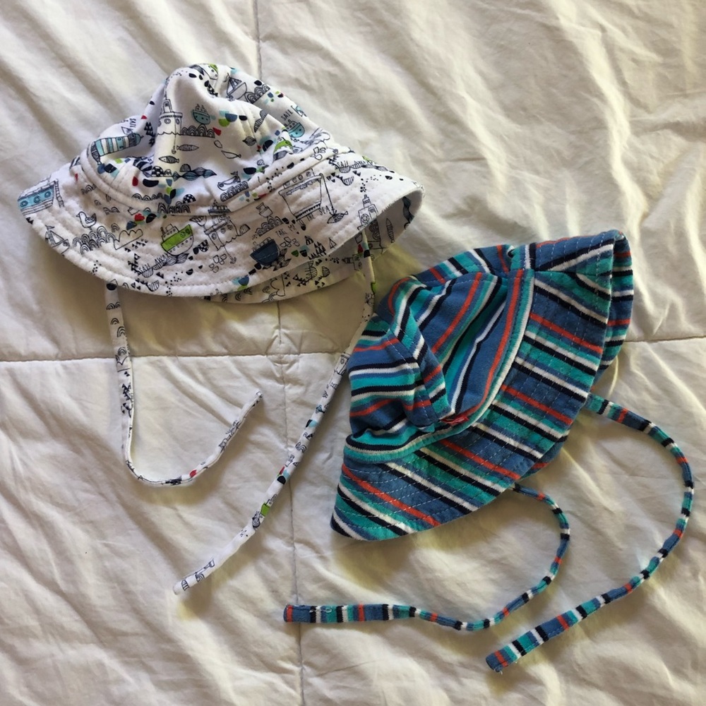 2 Zutano Sun Hats for Baby